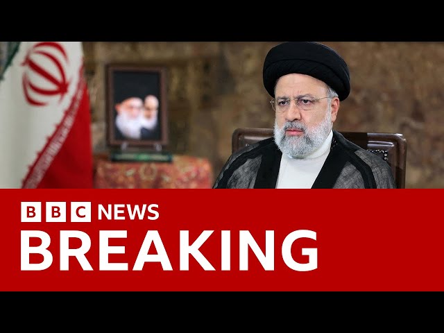 Helicopter in Iranian president's convoy crashes, state media says | BBC News class=