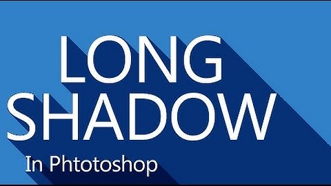 Quick Long Shadow Effect in Photoshop