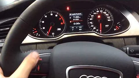 2014 Audi A4 Driver Display
