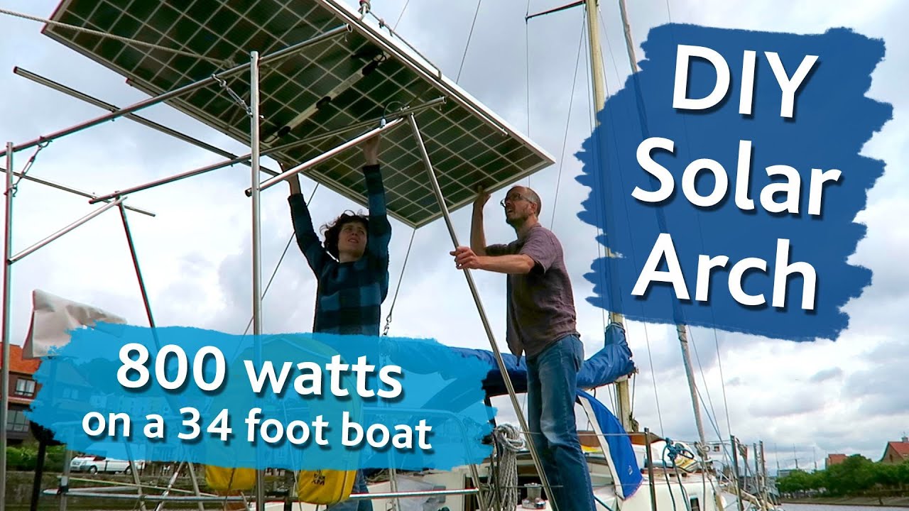 diy solar arch sailboat