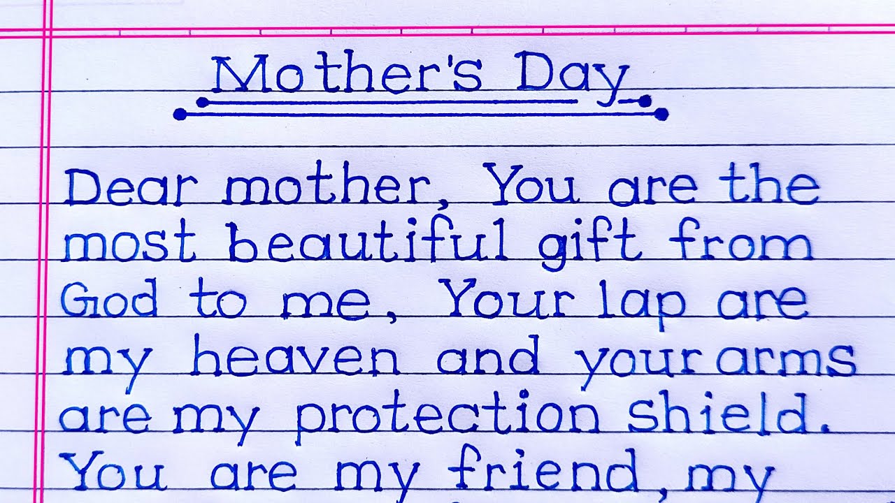 Mother's day message | quotes on mother | mother's day card writing ...