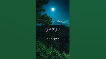 {سورة نوح} ٥-١٤