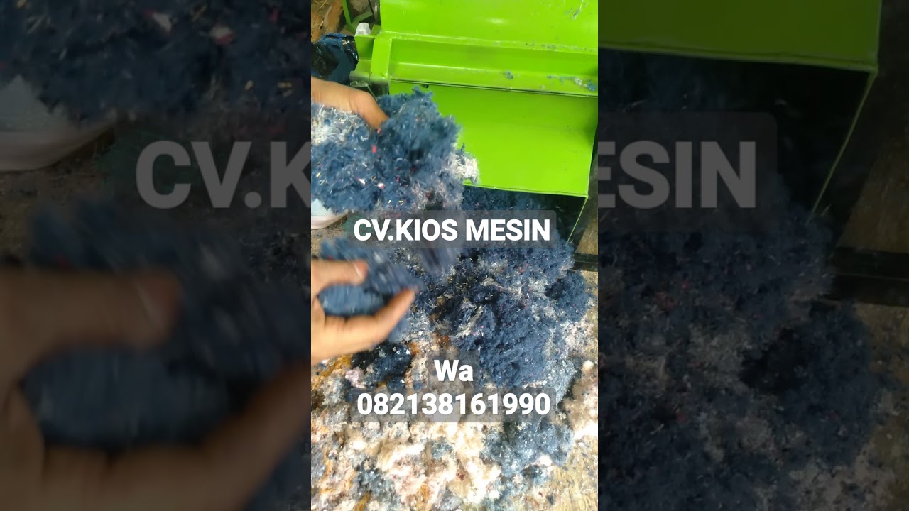 Mesin Giling Penghancur Kain Perca Untuk Isian Bantal Boneka