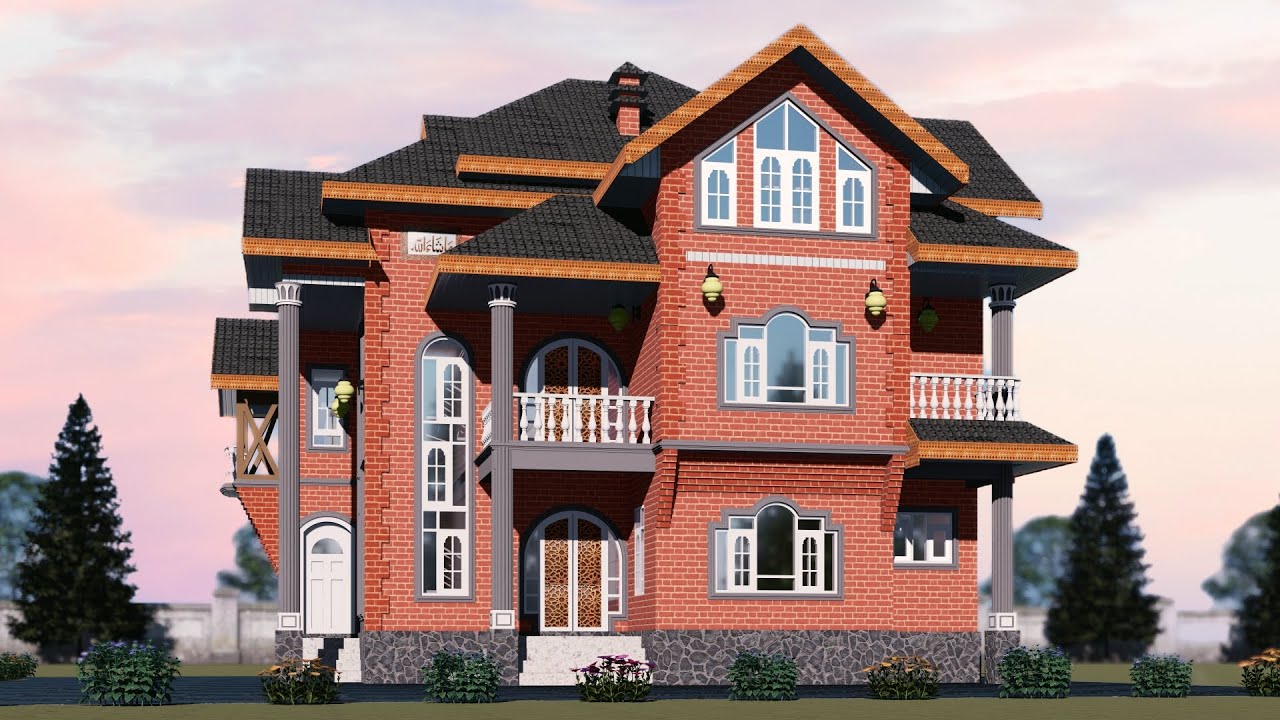 KASHMIRI HOUSE DESIGN KASHMIR STYLE HOUSE 35' X 39' HOUSE PLAN 