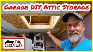 Stop Wasting Space! Ultimate Garage DIY Attic Storage Part 1 | Shots Life