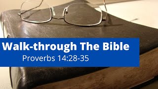 Walk-through The Bible: Proverbs 14:28-35