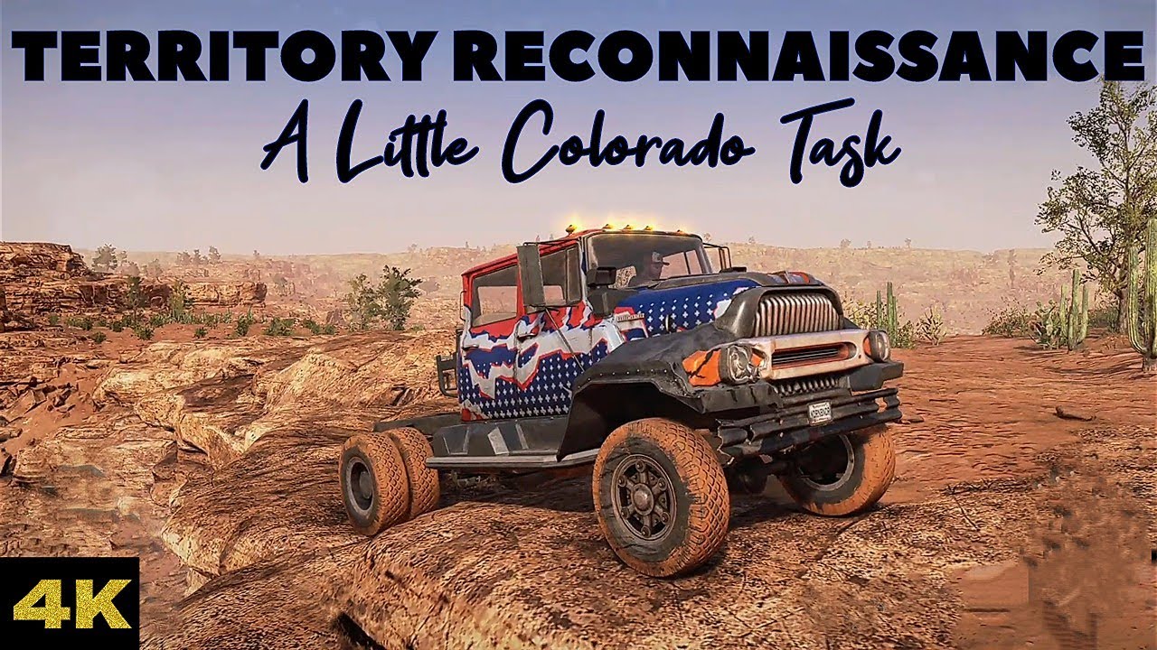 Territory Reconnaissance Task in Little Colorado - Expeditions: A MudRunner Game | PS5 4K