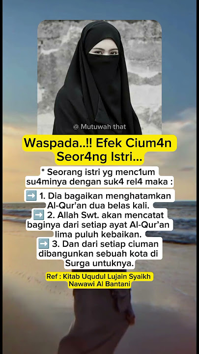 Wasp4d4 ef3k dic1um istr1 #sunnah #fiqih #kajiandakwah #quotesislami #hijrah #populer #shortsviral