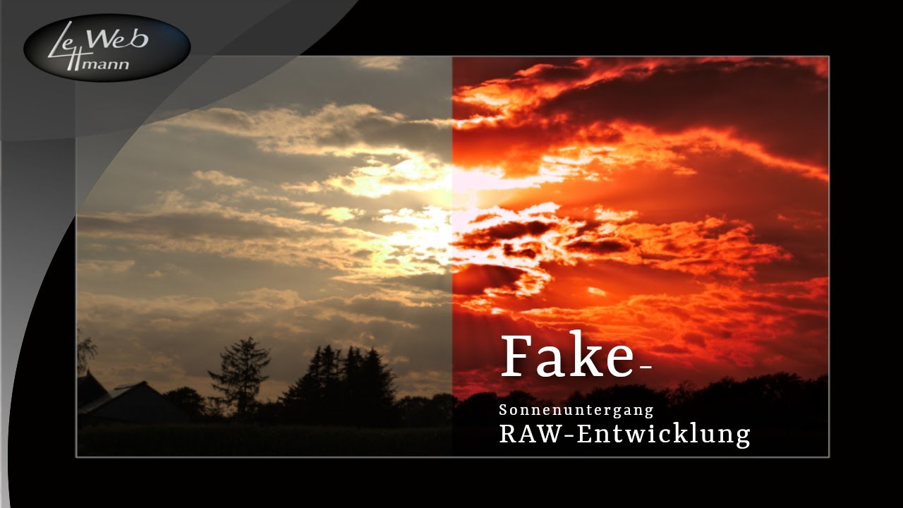 RAW Entwicklung - Fake Sonnenuntergang