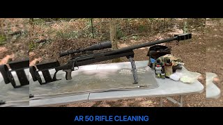 AR 50 rifle cleaning