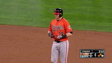 BAL@SEA: Reimold hits an RBI double off the wall