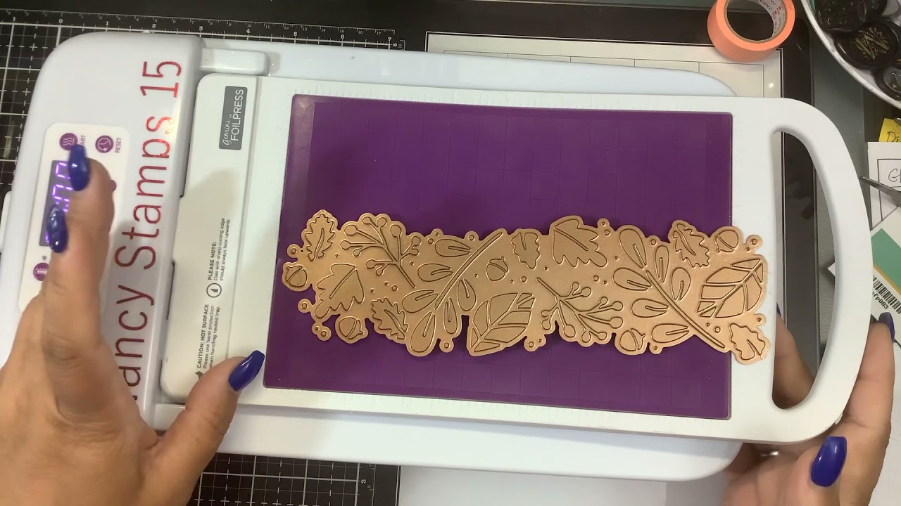 Foiling the waste foil on Gemini Foilpress