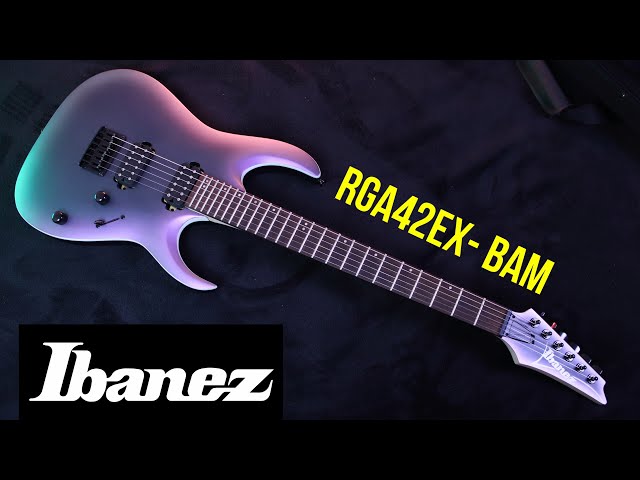 IBANEZ RGA42EX - BAM (Black Aurora Burst Matte) Review em