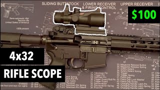 4x32 Tactical Rifle Scope by TuFok $89 Save 10% with Coupon In Description