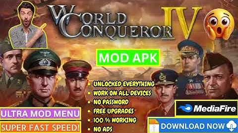 🏆 World Conqueror 4 MOD APK 2025 | Unlimited Medals + All Generals Unlocked!