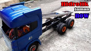 Cara Membuat Hidrolik Dump Truk Hidrolik Rc jungkit Untuk Muatan Berat