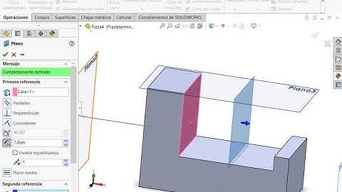 Creación de planos auxiliaries en SolidWorks