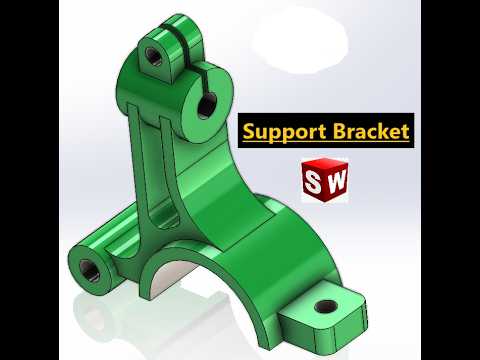 SolidWorks Support Bracket | Advanced 3D Modeling Tutorial (#11) - YouTube