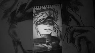 Rate my artwork 🔥1/10??#shorts #anime #animedrawing #gojo