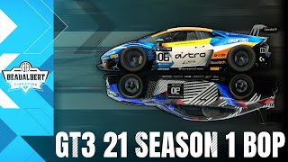iRacing GT3 Balance of Performance 2021 Season 1