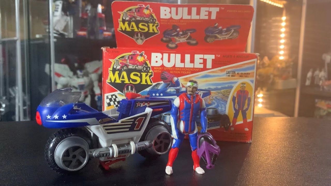M.A.S.K. 1987 Bullet with Ali Bombay 100% COMPLETE Vintage