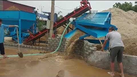 Máy sàng cát 3 cấp tự động Hồ Hoàn Cầu 0983001038