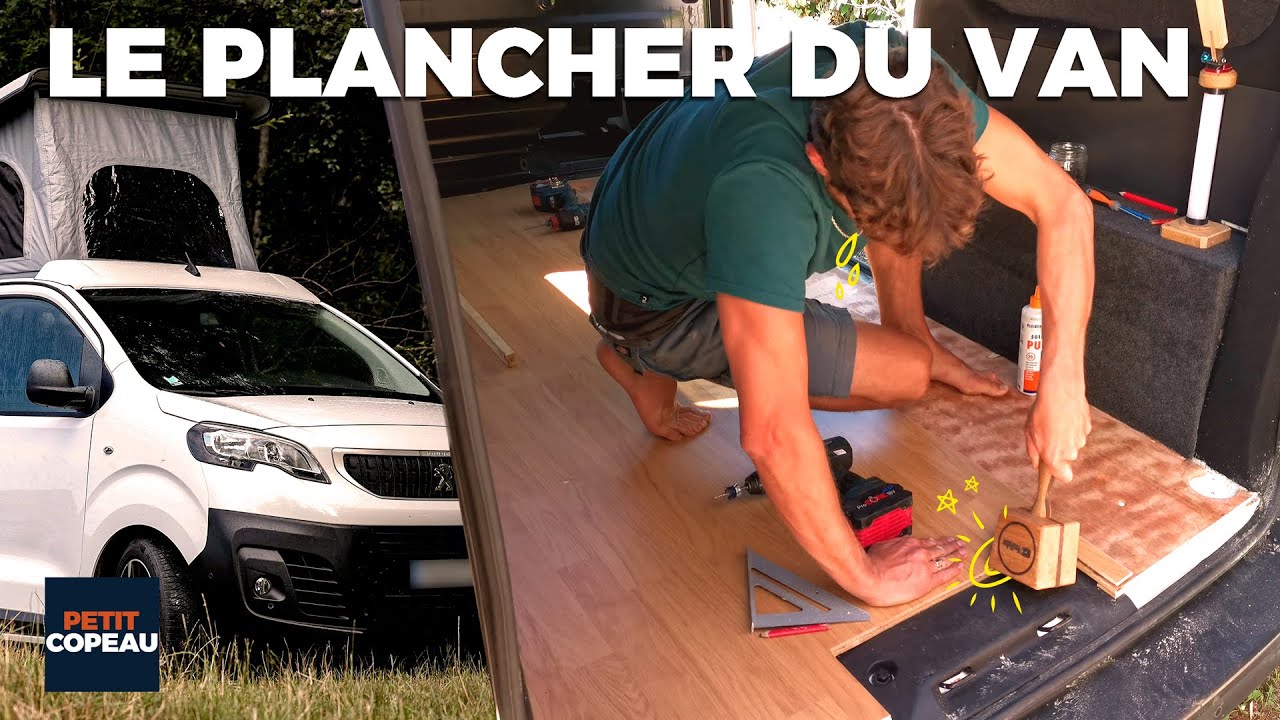 Habillage d'un plancher simple et efficace pour la Van Life