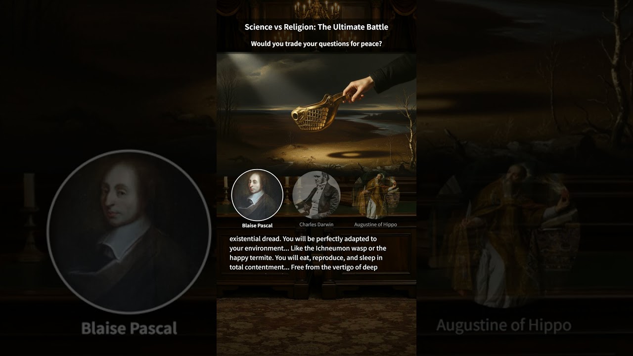 The Golden Muzzle｜Science vs Religion The Ultimate Battle｜Blaise Pascal vs Charles Darwin vs Augusti