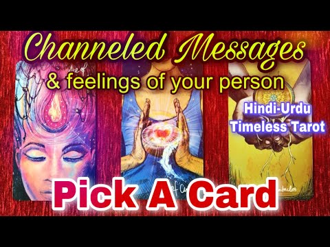 Hindi-Urdu | Pick A Card | Channeled Messages & feelings of your person ...