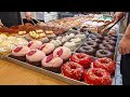 매일 20종류가 넘는 도넛 만드는 곳, 용인 도넛 핫플레이스 / Making 23 kinds of donuts every day - Korean street food