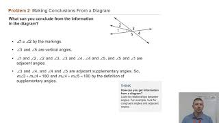 Geometry 1-5 Exploring Angle Pairs: Problem 2 - Making Conclusions From a Diagram