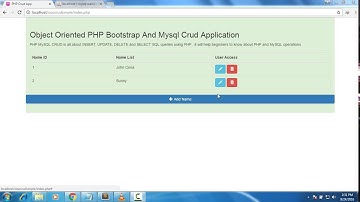 Object Oriented PHP Bootstrap & Mysql CRUD Part 5