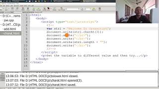 CharAt() Built in Function and Length Property in Javascript Profile