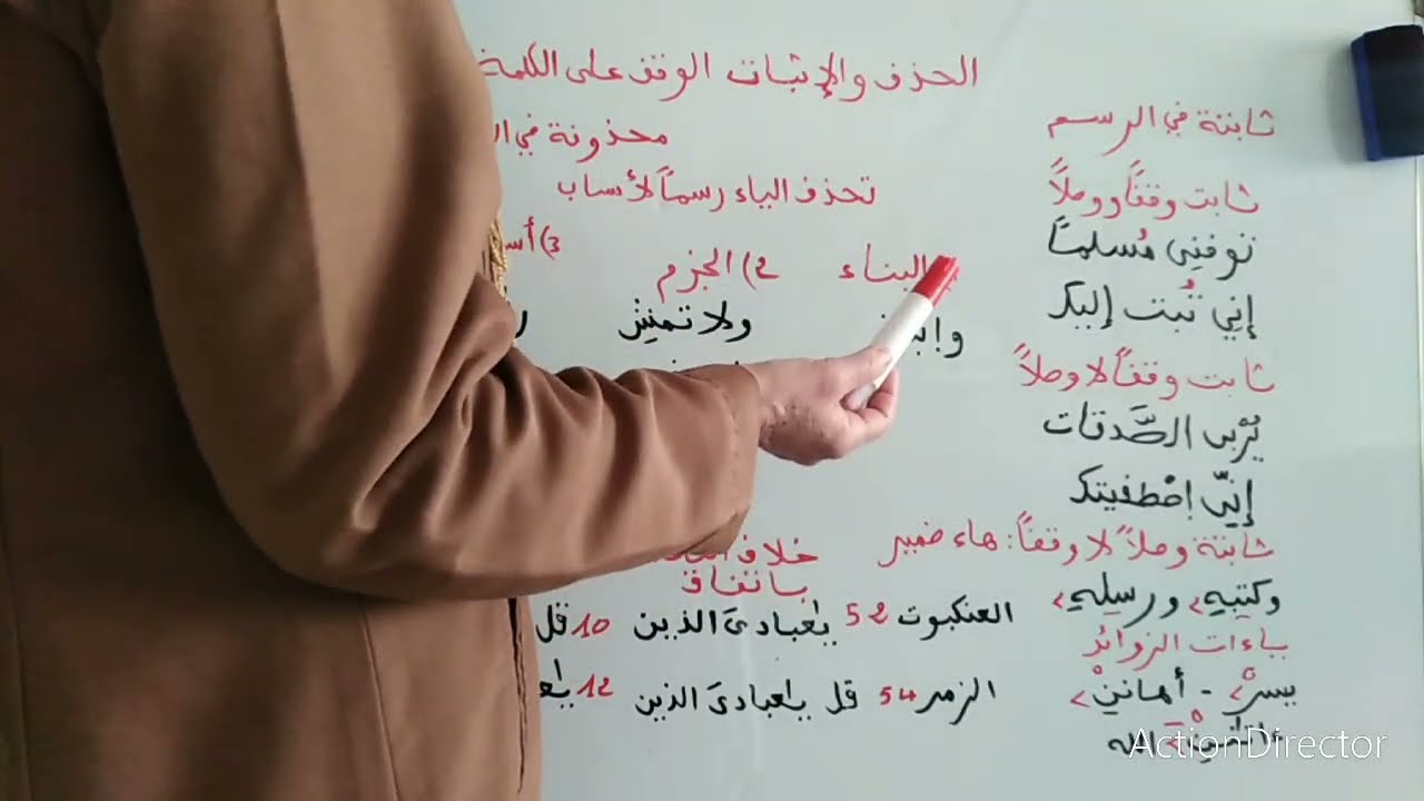تبسيط الحذف والإثبات (الياء المدية) صور حذفها واثباتها كيفية الوقف