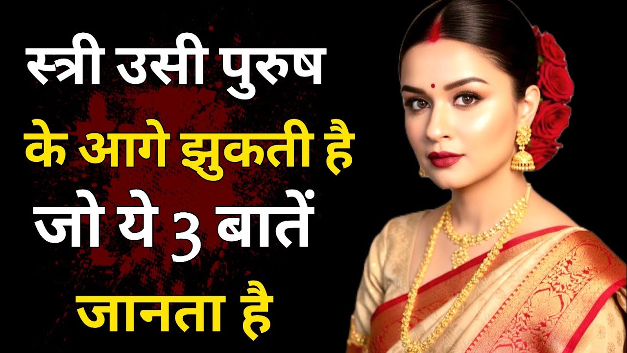 स्त्री उसी पुरुष के आगे झुकती है जो ये 3 बातें जानता है | पु