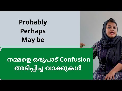 Perhaps, Probably, May be|| Sanam Noufal Spoken English|| 9387161514