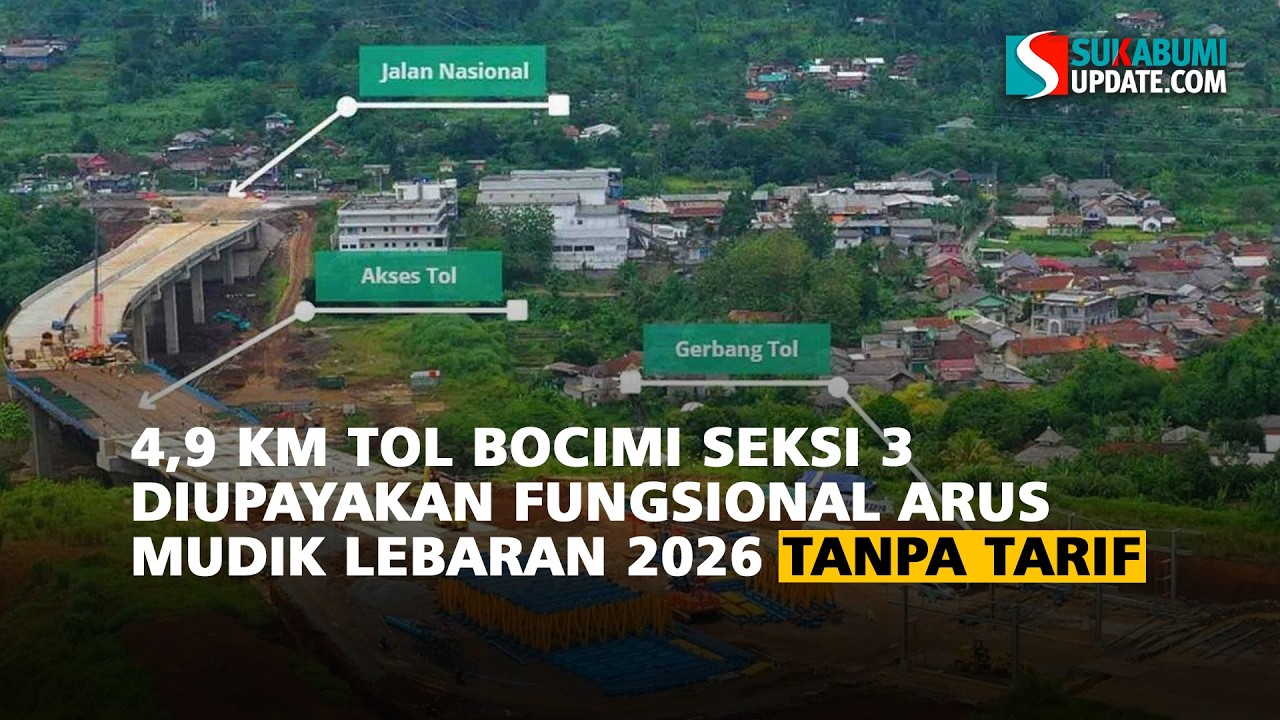 4,9 Km Tol Bocimi Seksi 3 Diupayakan Fungsional Arus Mudik Lebaran 2026 Tanpa Tarif