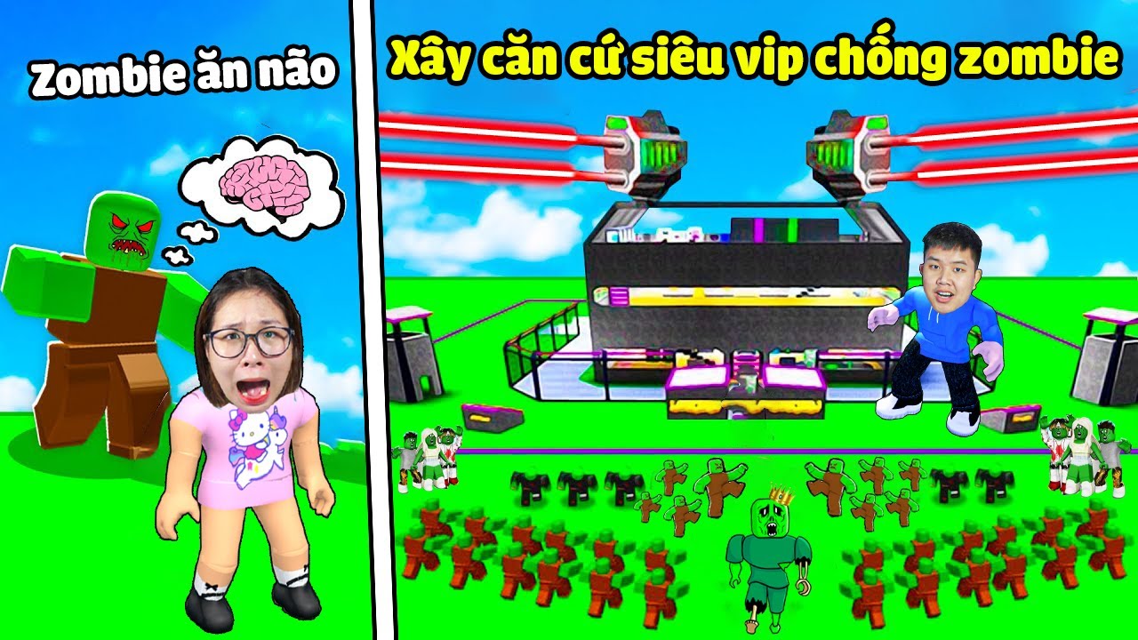 Xây căn cứ siêu mạnh và hiện đại chống đội quân Zombie ăn não! bqThanh Cứu Được Ốc?