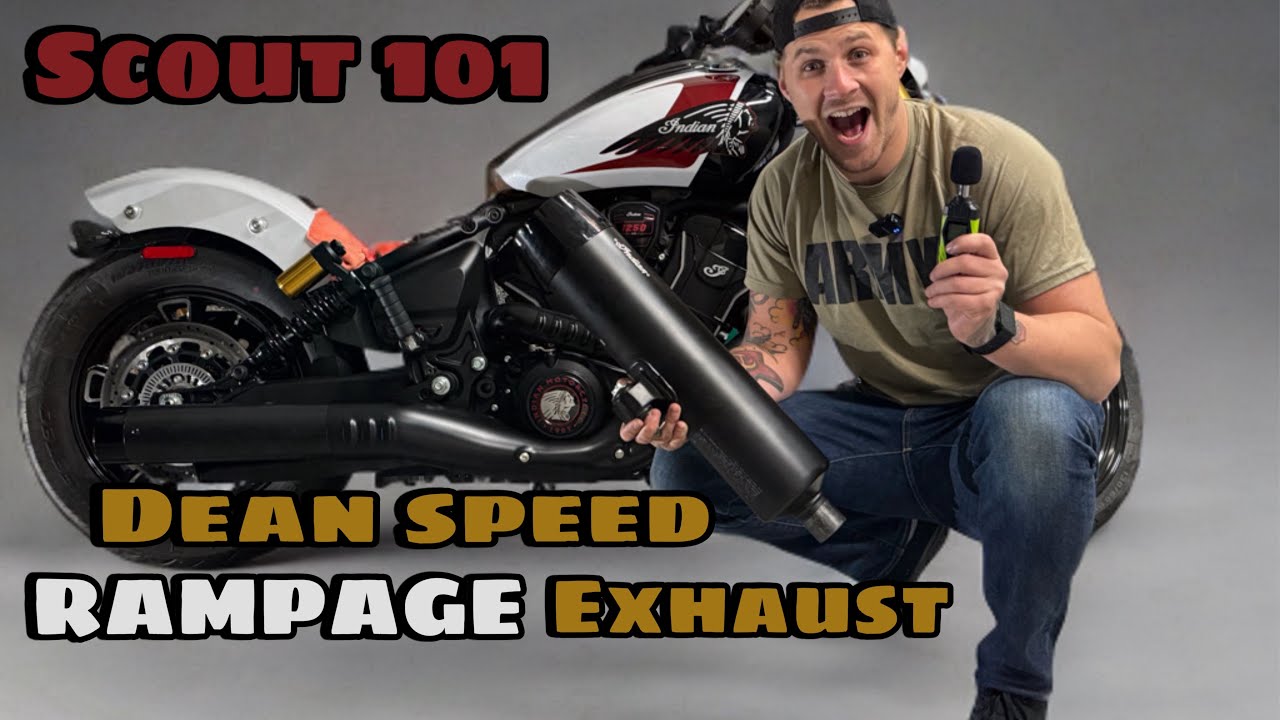 DEAN SPEED 2025 New スカウト用ランペイジスリップオンマフラー