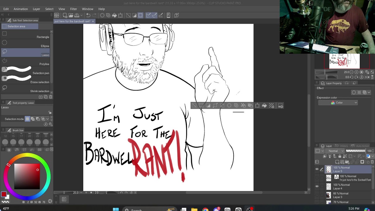 Drink and draw live: Drawing Bardwell