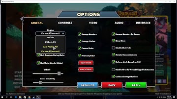 How To Change Region In Dungeon Defenders II