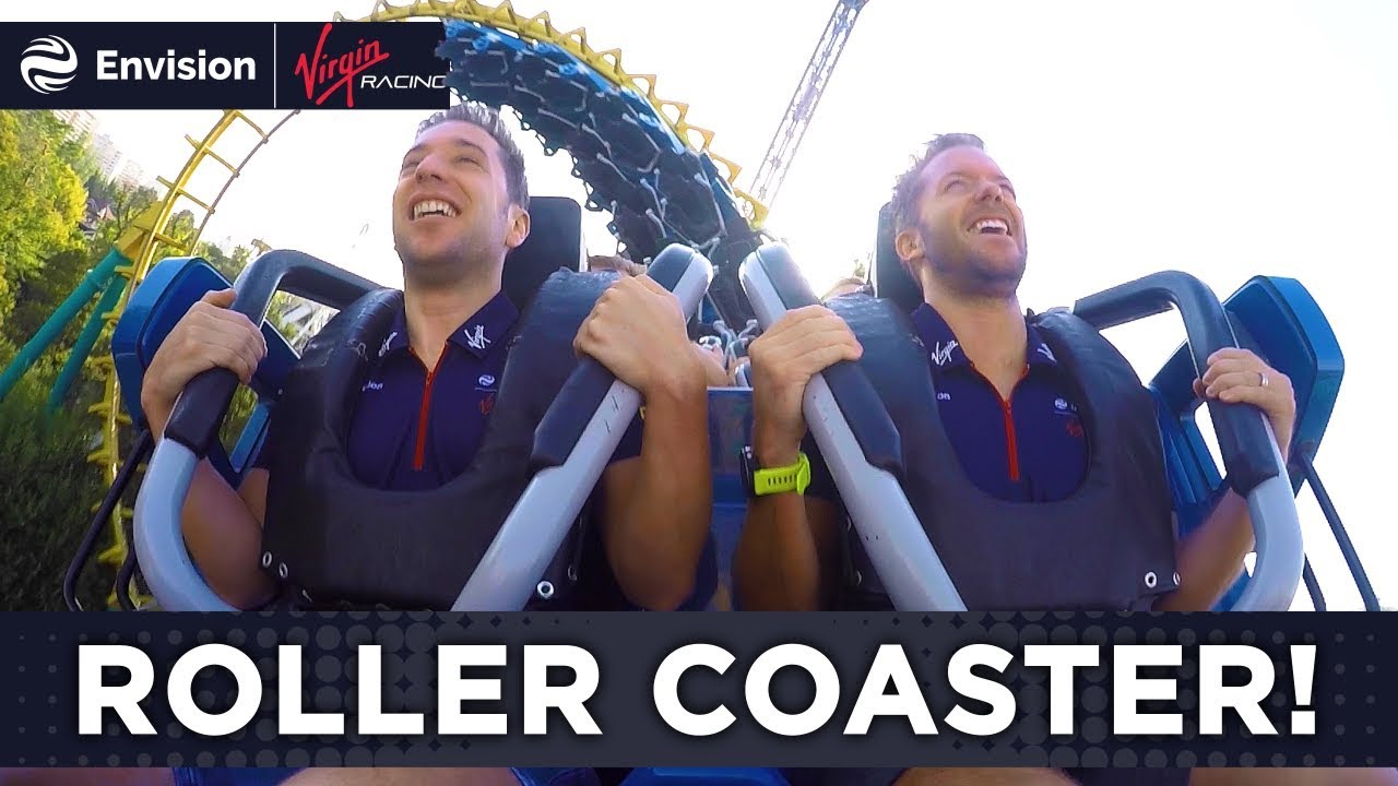 Formula E Drivers Ride A Roller Coaster! (Fantasilandia - Boomerang ...