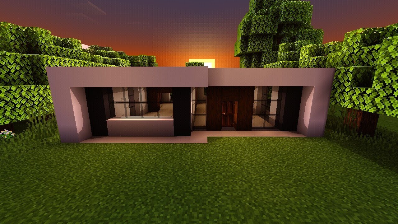 Como Hacer Una Casa Moderna En Minecraft Pequeña