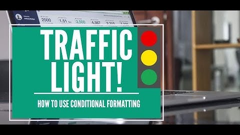 How to Create Traffic Light in Excel using Conditional Formatting - (Lesson 9)