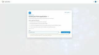 01. Sign In and Create Your First Organization | SysCraft.io (Light Theme)
