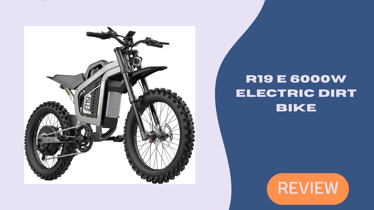 R19 E 6000W Electric Dirt Bike – Fast, Long Range, Adult Off-Road Fun