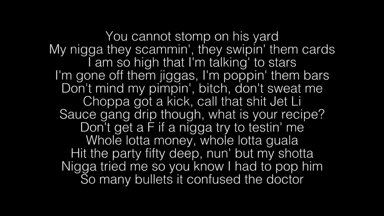 Nle Choppa Shotta Flow Lyrics Youtube