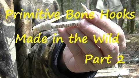 How To Make A Bone Fishing Hook in the Wild, PART 2 Apocabox April Challenge