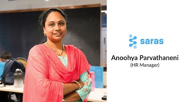 Saras Analytics - Anoohya Parvathaneni (HR Manager) | Showcase | iimjobs.com