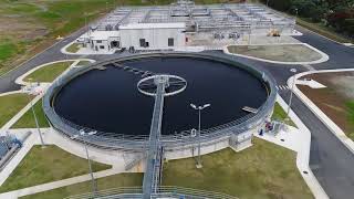 Drone shots over Watercare's completed BNR extension
